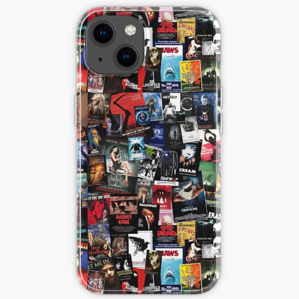 100 meilleurs films d'horreur de tous les temps Collage Coque souple iPhone