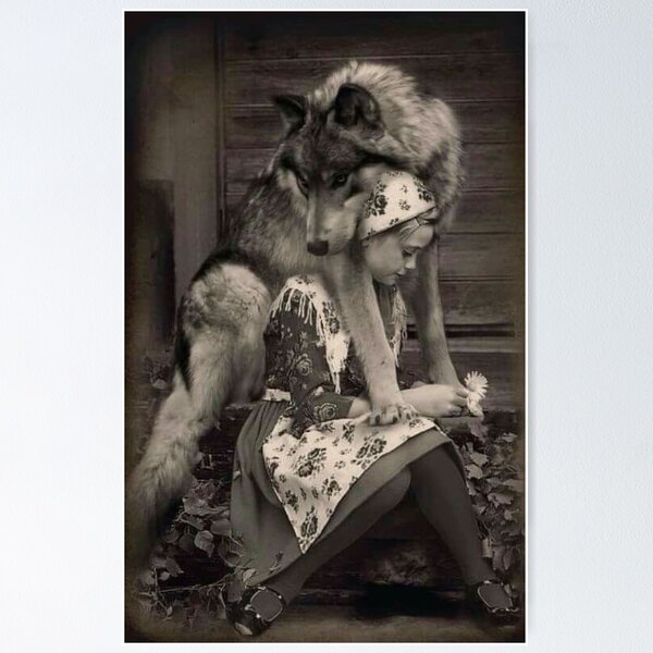 Item preview, Vintage dog cute photo Bulldog Dogs retro pet girl and fox designed and sold by Coolstuff4you71.