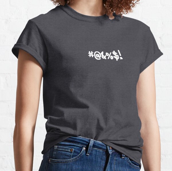 Cartoon Expletive Swearing Curse Funny Symbols Classic T-Shirt