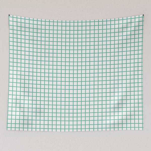 Item preview, Retro style aqua check designed and sold by LittleBettyMakes.