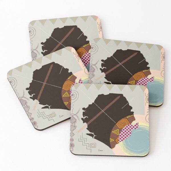 Item preview, Sierra Leone Stylized designed and sold by lanrestudio.