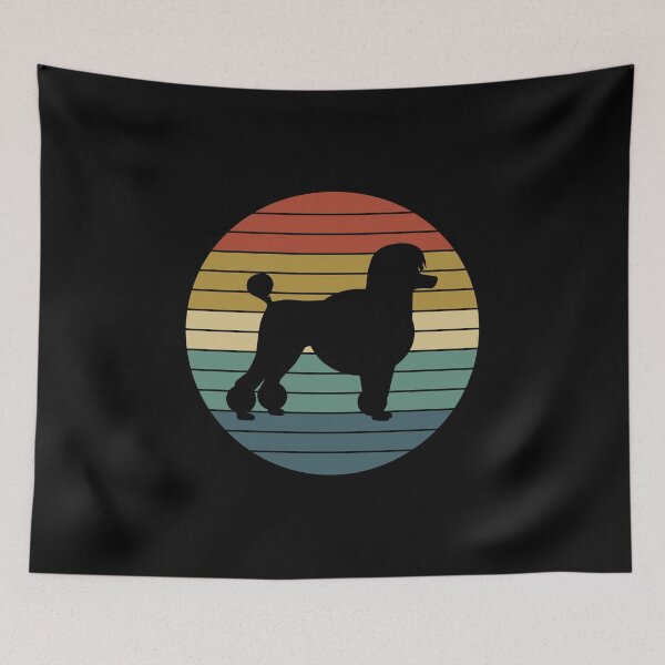 Item preview, retro vitage poodle, poodle dad gift, poodle mom gift, poodle lover gift, poodle rescue designed and sold by T-DESIGNEDZ.