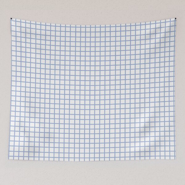 Item preview, Retro style sky blue check designed and sold by LittleBettyMakes.