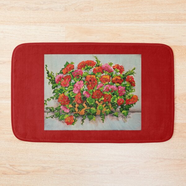 Item preview, Red Geraniums and Ivy designed and sold by Sandra Lett.