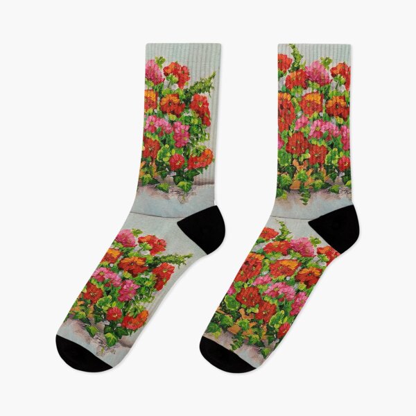 Item preview, Red Geraniums and Ivy designed and sold by Sandra Lett.