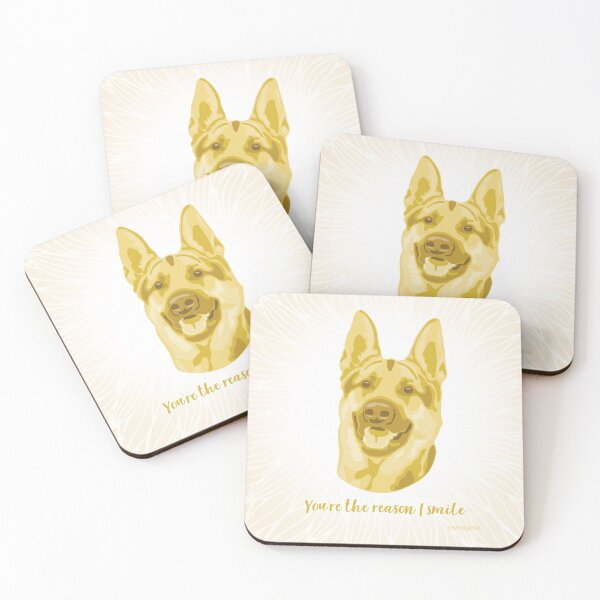 Item preview, Yorkie Yellow and Cream Smiling Face "You're the reason I smile" designed and sold by DuFauna.
