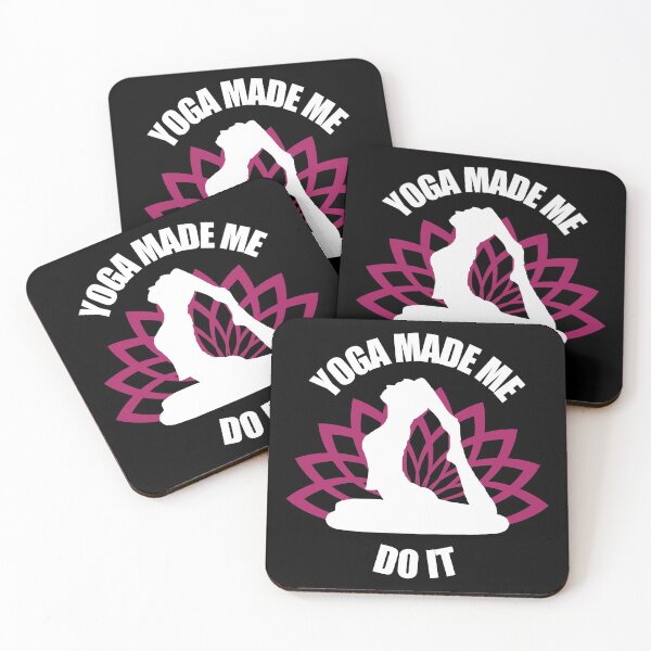 Item preview, Yoga made me do it - Funny yoga pun, funny yoga joke, yoga enthusiast gift designed and sold by LookFrog.