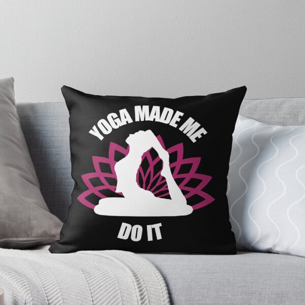 Item preview, Yoga made me do it - Funny yoga pun, funny yoga joke, yoga enthusiast gift designed and sold by LookFrog.