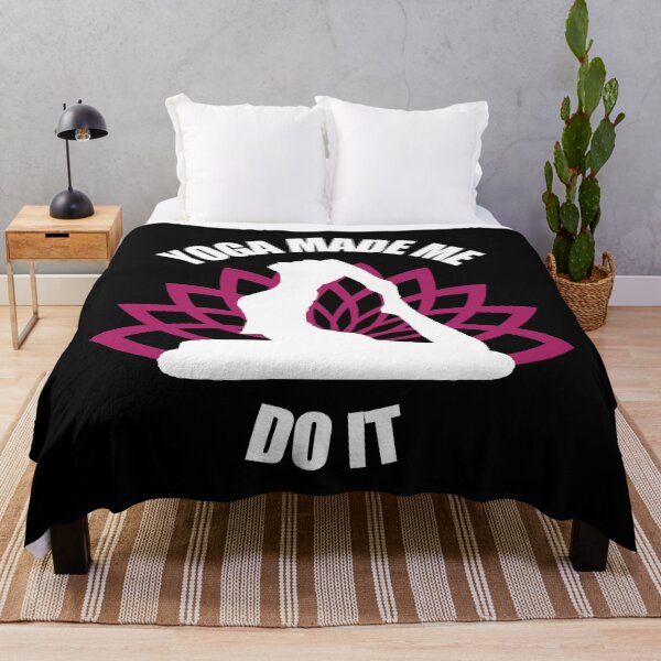 Item preview, Yoga made me do it - Funny yoga pun, funny yoga joke, yoga enthusiast gift designed and sold by LookFrog.