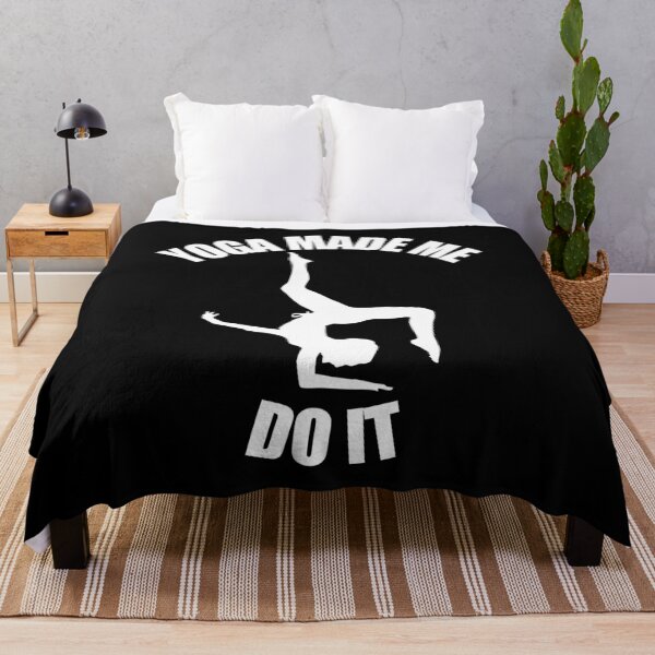 Item preview, Yoga made me do it - Funny yoga pun, funny yoga joke, yoga enthusiast gift designed and sold by LookFrog.