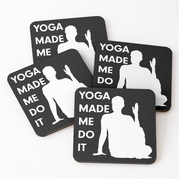 Item preview, Yoga made me do it - Funny yoga pun, funny yoga joke, yoga enthusiast gift designed and sold by LookFrog.