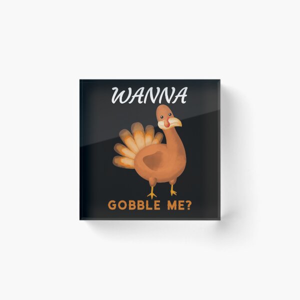Item preview, Wanna Gobble Me? Thanksgiving Turkey Illustration designed and sold by MAS-S.