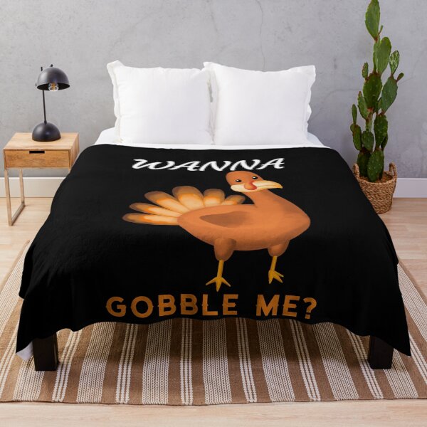 Item preview, Wanna Gobble Me? Thanksgiving Turkey Illustration designed and sold by MAS-S.