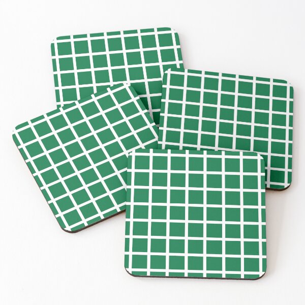 Item preview, Retro style deep green and white check 2 designed and sold by LittleBettyMakes.