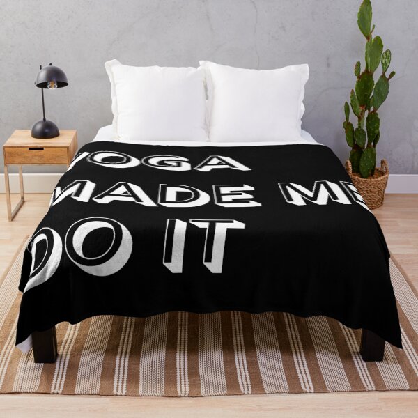 Item preview, Yoga made me do it - Funny yoga pun, funny yoga joke, yoga enthusiast gift designed and sold by LookFrog.