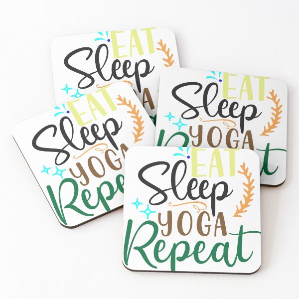 Item preview, Eat sleep yoga repeat  designed and sold by shinoshop.