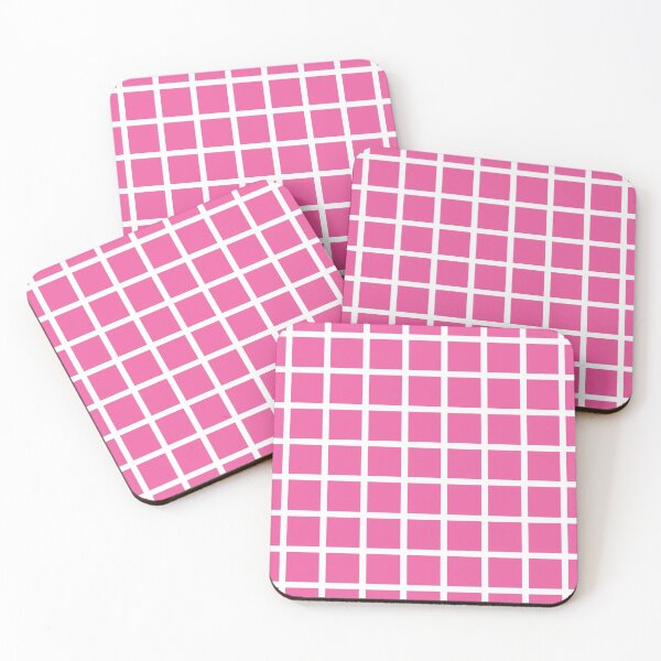 Item preview, Retro style deep pink and white check 2 designed and sold by LittleBettyMakes.