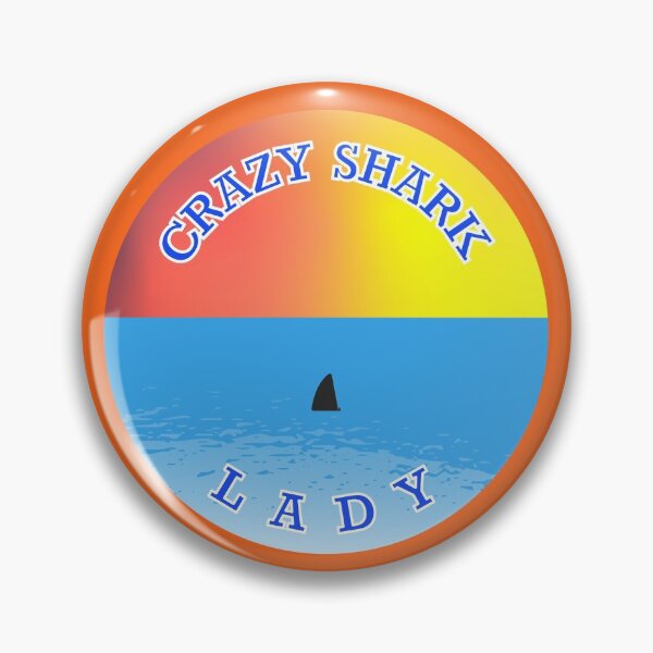 Item preview, Crazy Shark Lady designed and sold by fash-t-shirt.