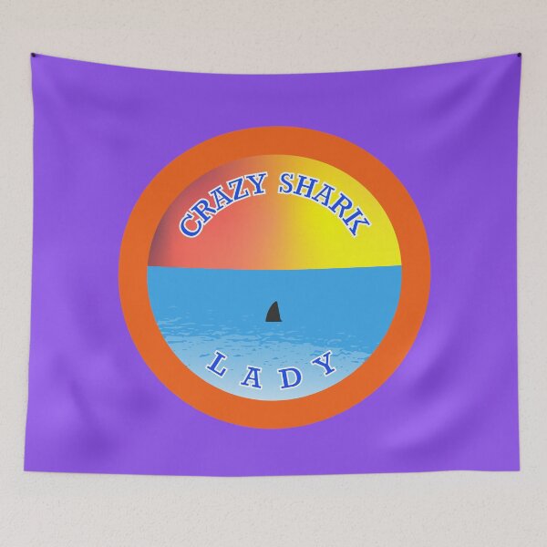 Item preview, Crazy Shark Lady designed and sold by fash-t-shirt.