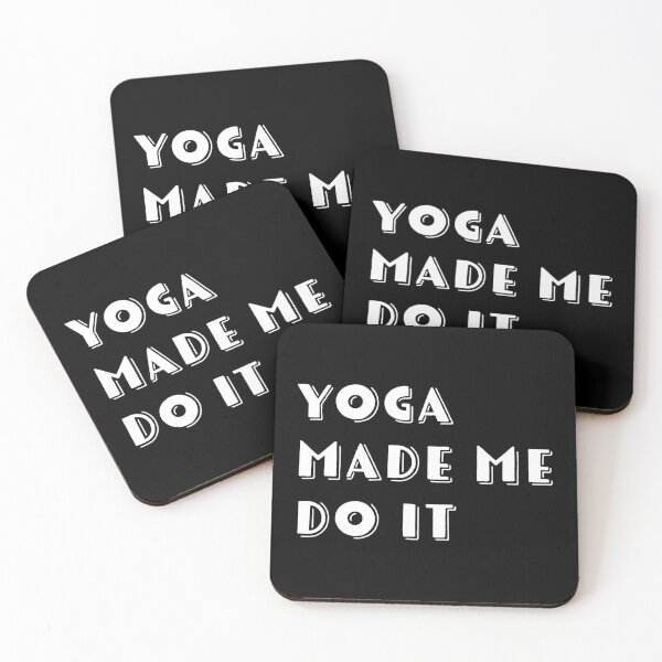 Item preview, Yoga made me do it - Funny yoga pun, funny yoga joke, yoga enthusiast gift designed and sold by LookFrog.