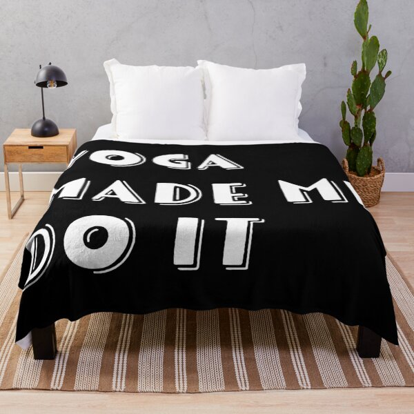 Item preview, Yoga made me do it - Funny yoga pun, funny yoga joke, yoga enthusiast gift designed and sold by LookFrog.