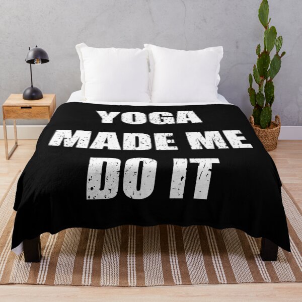 Item preview, Yoga made me do it - Funny yoga pun, funny yoga joke, yoga enthusiast gift designed and sold by LookFrog.