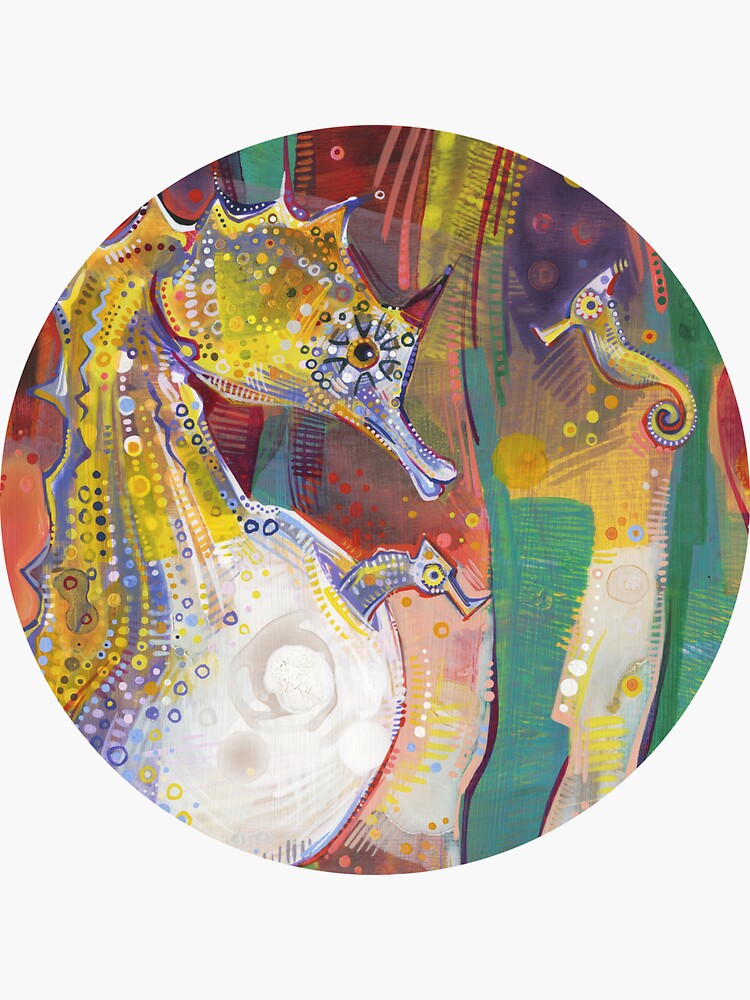 Pot-bellied Seahorse Painting - 2012 by gwennpaints