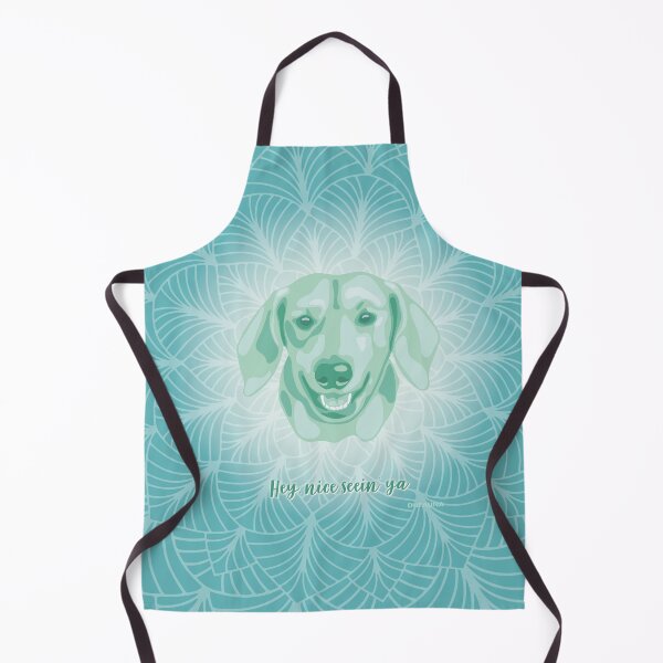 Item preview, Dachshund Neo Mint Smiling Face "Hey, nice seein' ya" designed and sold by DuFauna.
