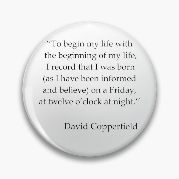 Item preview, David Copperfield Book Charles Dickens (Black) designed and sold by Vidallz.