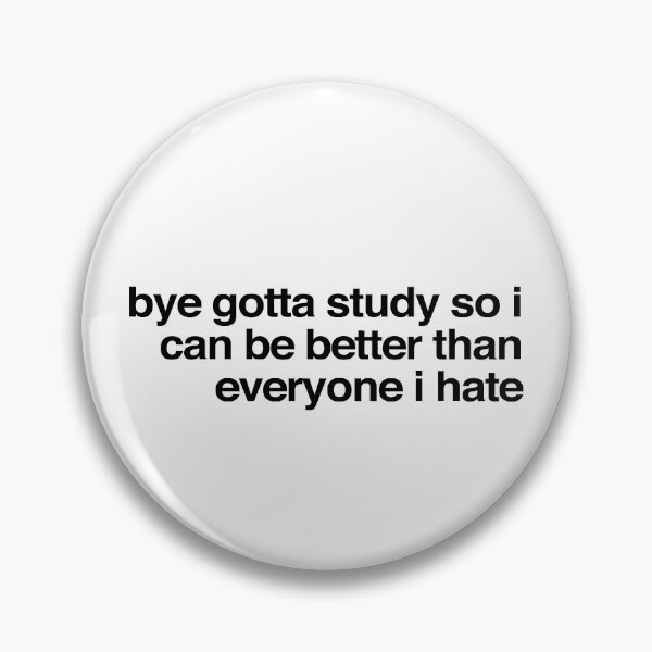 Item preview, bye gotta study, text quote decal for laptops and cars designed and sold by QuoteSpirations.