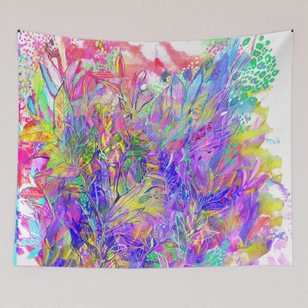 Item preview,  Exotic Jungle Neon Floral designed and sold by goedesign.