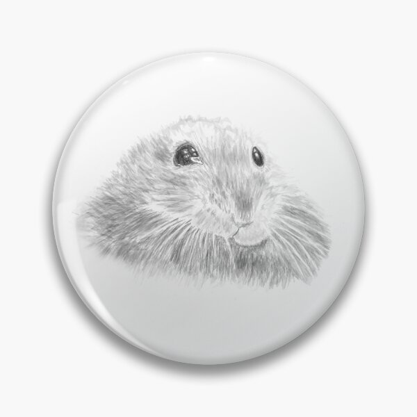 Item preview, Memeable hamster drawing designed and sold by Caroline Chatfield.