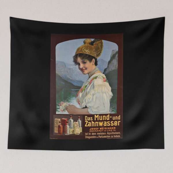 Item preview, retro das mund und zahnwasser weidinger designed and sold by CorasPosters.