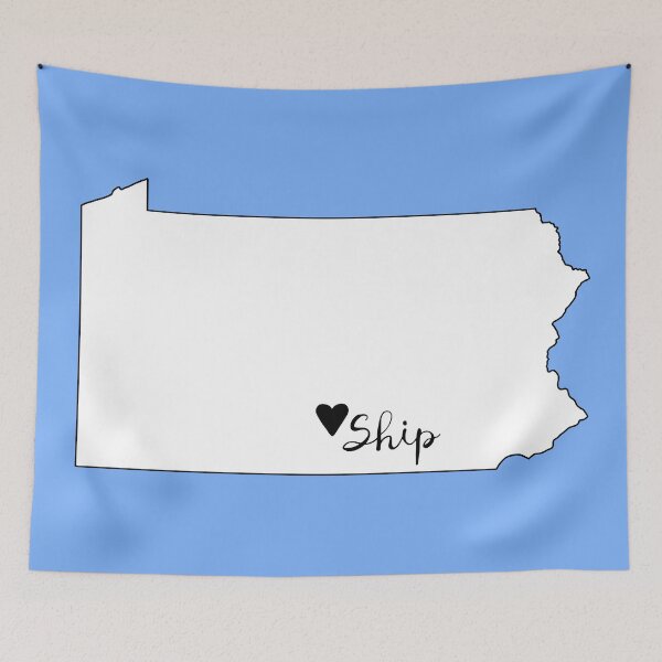 Item preview, Heart Ship - Shippensburg (Black) designed and sold by kiramrob.