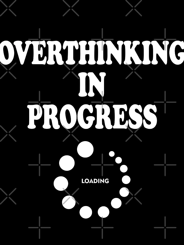 Thumbnail 3 of 3, Scarf, Overthinking In Progress, Loading designed and sold by RailoImage.