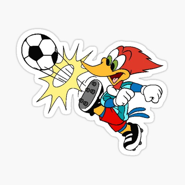 Woody Woodpecker soccer Sticker