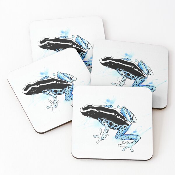 Item preview, D. Tinctorius "Powder Blue" Dart Frog Watercolor designed and sold by Gyngr-art.