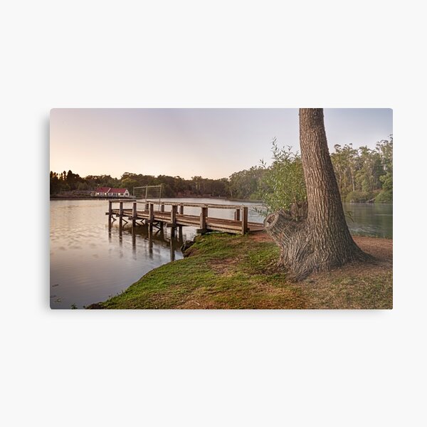 First Light Lake Daylesford Metal Print