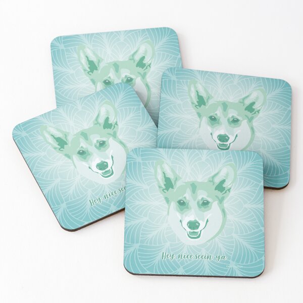 Item preview, Corgi Neo Mint Smiling Face "Hey, nice seein' ya"  designed and sold by DuFauna.