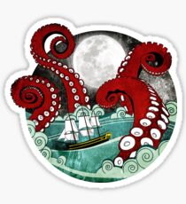 Kraken Attack Sticker