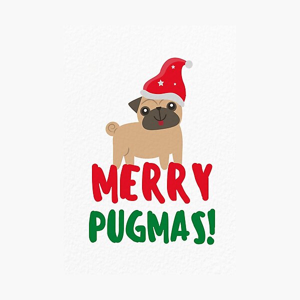 Item preview, Merry Pugmas - Pug Christmas designed and sold by mydoodlesateme.
