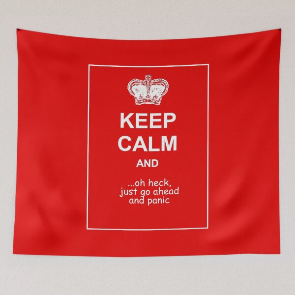 Item preview, Keep Calm and, oh heck go ahead and panic designed and sold by ittybittyowl.