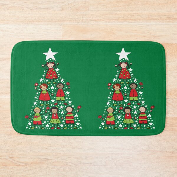 Item preview, Christmas Tree Kids And Sparkling Stars designed and sold by fatfatin.