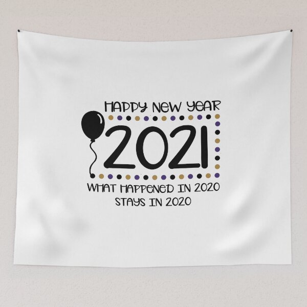 Item preview, 2021 New Year Saying / Stays In 2020 / Goodbye Year NYE Art design designed and sold by CreatedByHeidi.