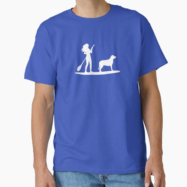 Item preview, Woman Standup Paddleboarding With Labrador Retriever SUP   designed and sold by Guarddogdrive.