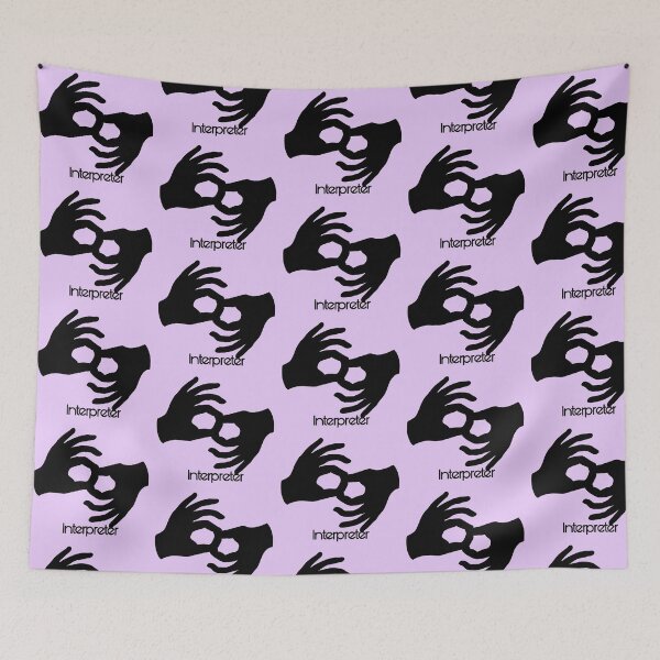Item preview, Asl sign for interpreter designed and sold by Jennaviveart.