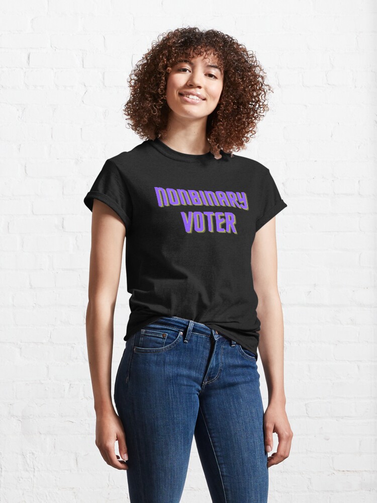 Alternate view of Nonbinary Voter Classic T-Shirt