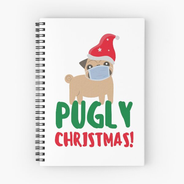 Item preview, Pugly Christmask Woofmas - Funny Pug Christmas in Quarantine designed and sold by mydoodlesateme.