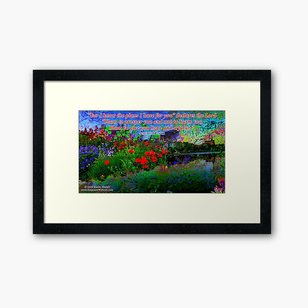 For I Know The Plans I Have For You Framed Art Print