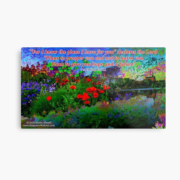 For I Know The Plans I Have For You Metal Print